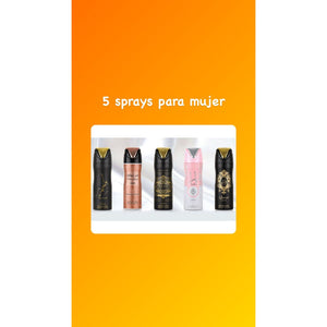 5 sprays para mujer